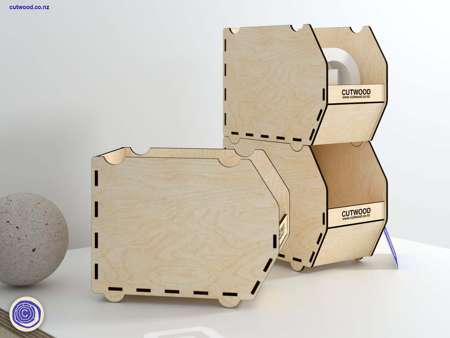 Stackable Display Bin - Digital File