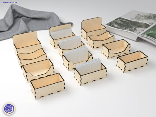 Business Card Holders - 4 designs - Digital File