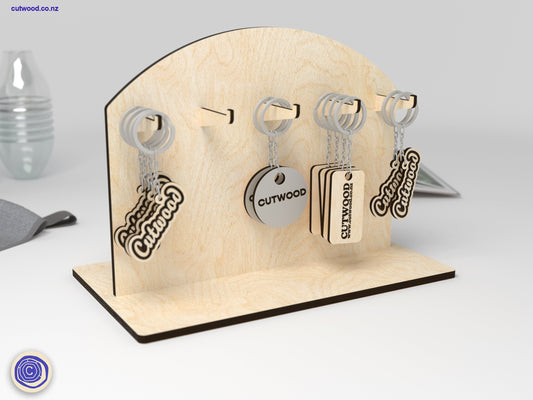 Keychain Display Stand - Arch Design - Digital File