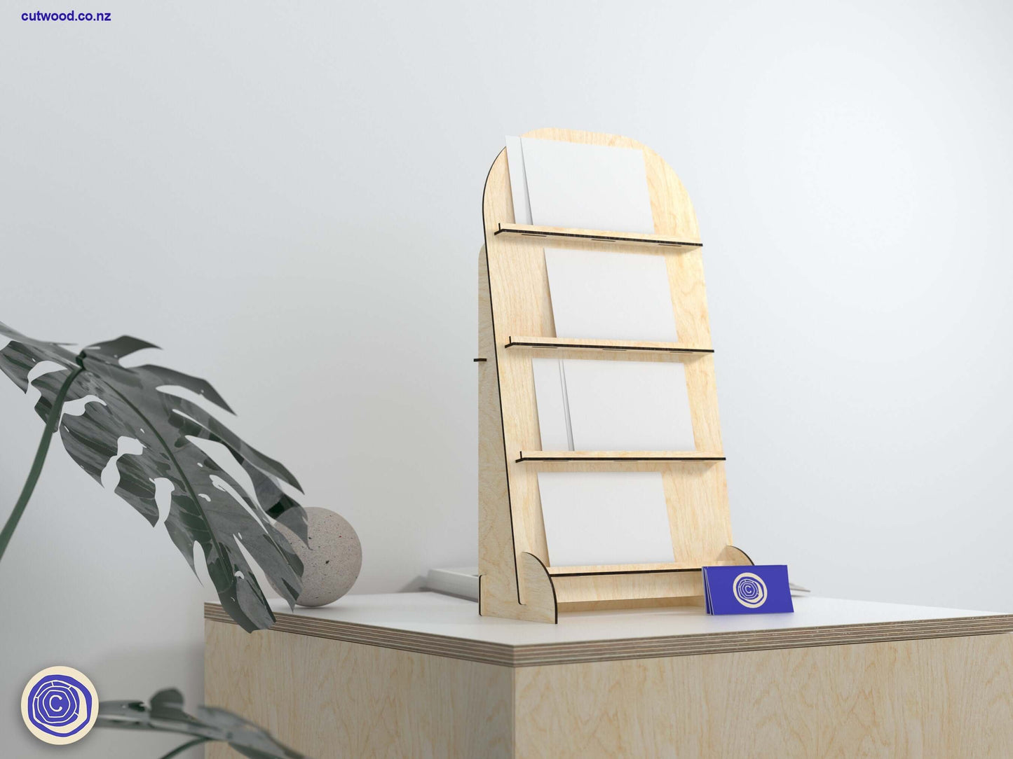 Postcard Counter Display Stand - Digital File