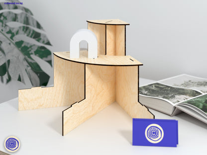 Corner Retail Counter Display Stand - Digital File