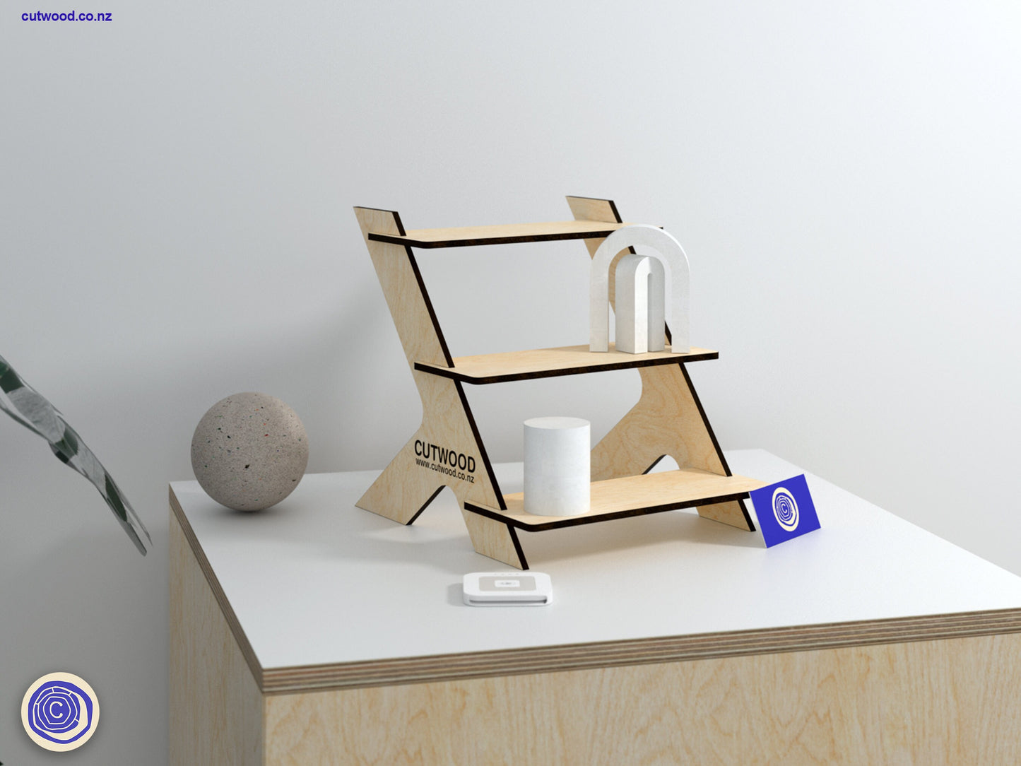 Retail Display Stand - Cascading Counter Style - Digital File